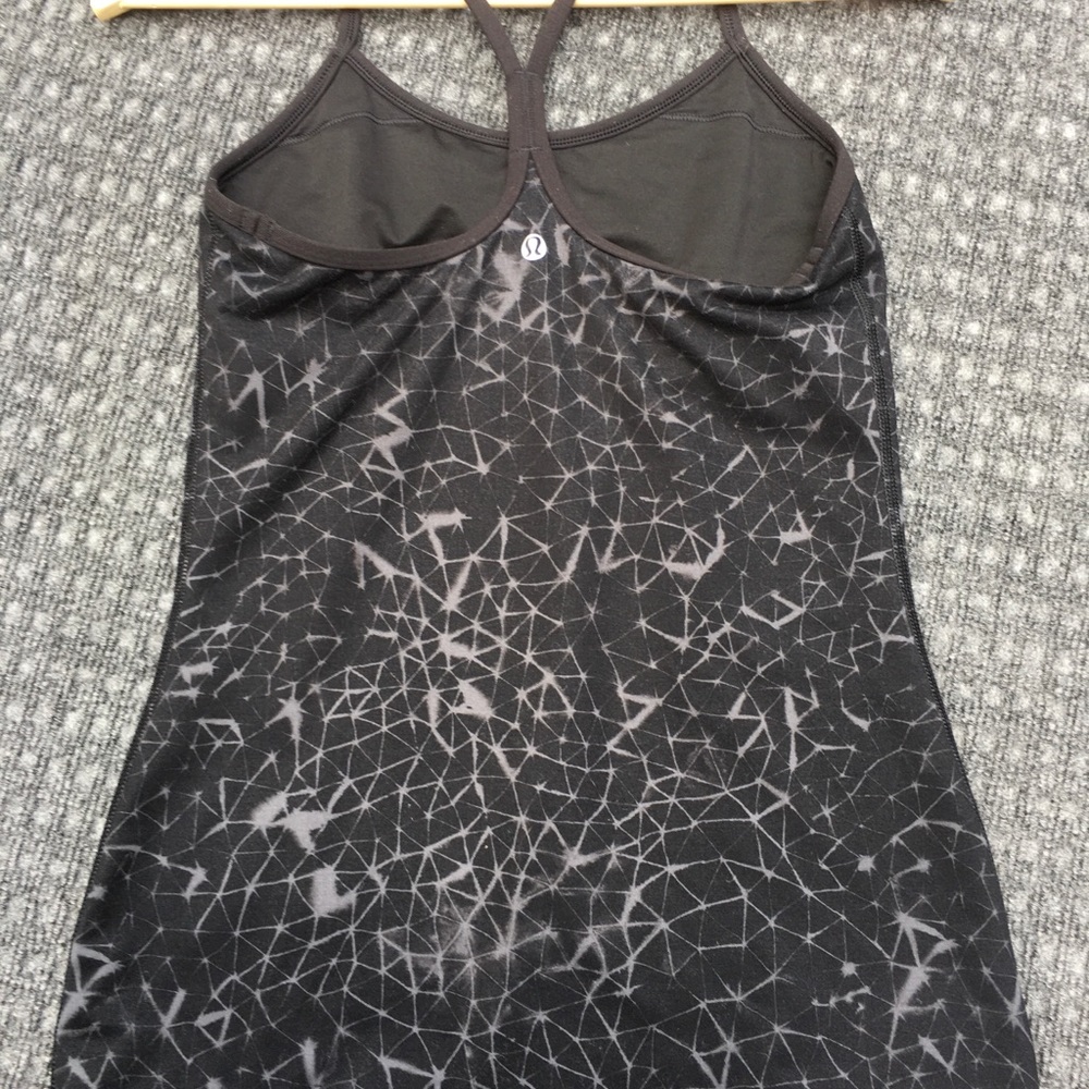 Lululemon Power Y Tank Black and Grey Design 6 - Picture 2 of 5